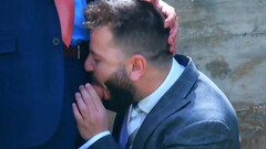 Fingering the asshole of the superstar after the BJ