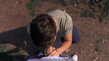 Amateur lad sucks strong cock naked and fucks in perfect POV