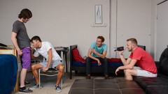 Steamy bloke likes being filmed when he throats cocks for pleasure