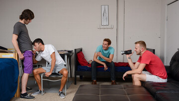 Steamy bloke likes being filmed when he throats cocks for pleasure