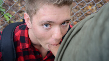 Johnny gives a deepthroated BJ before anal screwing