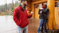 Steamy man enjoys warm anal thresome with two guys who he just met