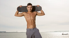 Mateo showing you his fit body while masturbating