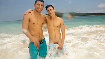 Joe is going deep inside Kaleb while on a vacation