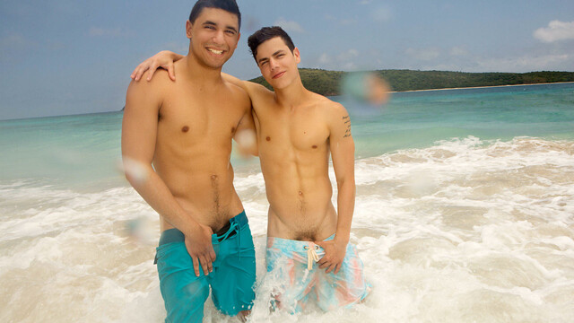 Joe is going deep inside Kaleb while on a vacation