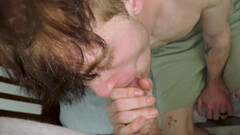 Taylor B gives a POV blowjob and rides a hard pecker