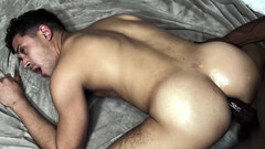 Alluring male gags when he sucks cock and fucks in the kinkiest rounds