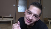Clothed male strips and fucks in homemade POV rounds until the last drops