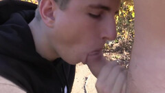 Amateur boy tries cock in bareback scenes after a pleasant blowjob