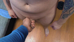 Czech boy puts thick dick down the mouth and into his ass