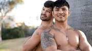 Passionate men hook up for sex in mind-blowing bedroom positions