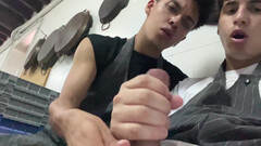 Latino boys tape themselves trying naughty blowjob kinks
