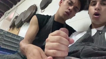 Latino boys tape themselves trying naughty blowjob kinks