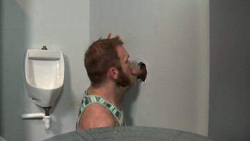 His face can't get enough cock in public