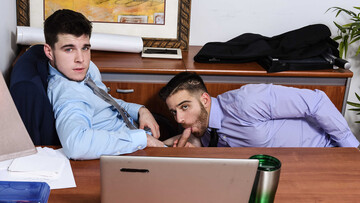 Guys with hard dicks seek out sex at work