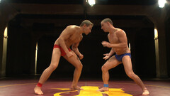 Alex Adams faces Doug Acre in the final wrestling match