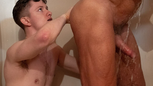 Shower perversions and missionary between a twink and his stepdad
