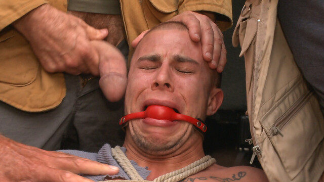 Hardcore group sex makes submissive male reach multiple orgasms