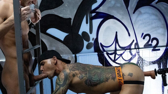 Energized men play dirty sex games in brutal bareback kinks