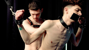 Rough gay bondage with Ethan Tate and Zayne Bright