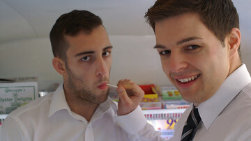 Office co-workers fuck in the ass after a nice cam teaser
