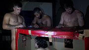 Gangbang for a long haired twink whore