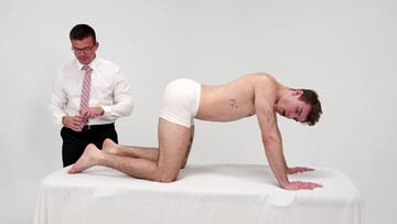 His anal ceremony with a kinky older man