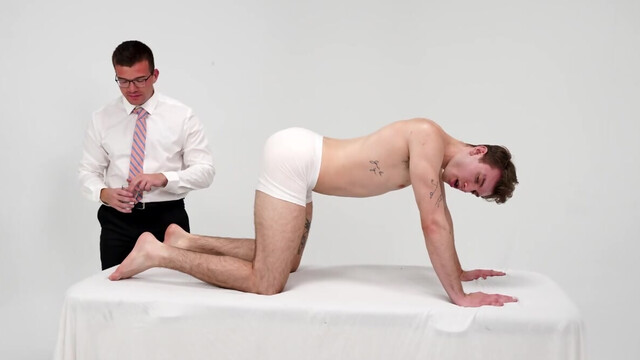 His anal ceremony with a kinky older man