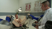 Machine fucking session with a screaming slut