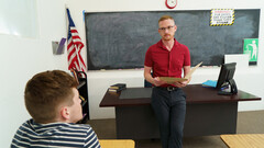 Bareback in the classroom with Brody Kayman and Damian Rose