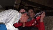 He makes his bottom sniff shoes during hard sex