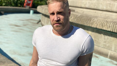 DILF tries young ass after he lets the boy suck his big dick