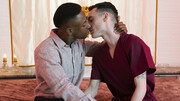 Black lover and his white friend share remarkable gay porn