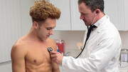 Anal bareback at the clinic for Jesse Zeppelin and Cameron Basinger