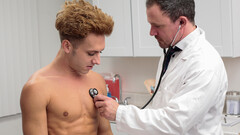 Anal bareback at the clinic for Jesse Zeppelin and Cameron Basinger