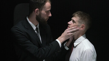 Twink gets ass spanked and hard drilled in a kinky gay game