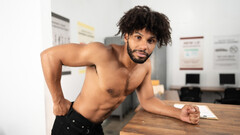 Black hunk gives white lover the cock he needs for an unforgettable time