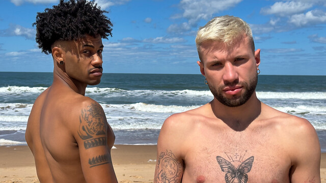 Sunny perversions by the beach for Will Schokolade and El Aleman