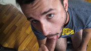 Smooth POV blowjob and deep doggy sex with two hot lovers