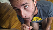 Smooth POV blowjob and deep doggy sex with two hot lovers