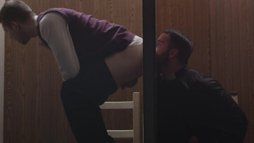 Glory hole confession with two religious gays